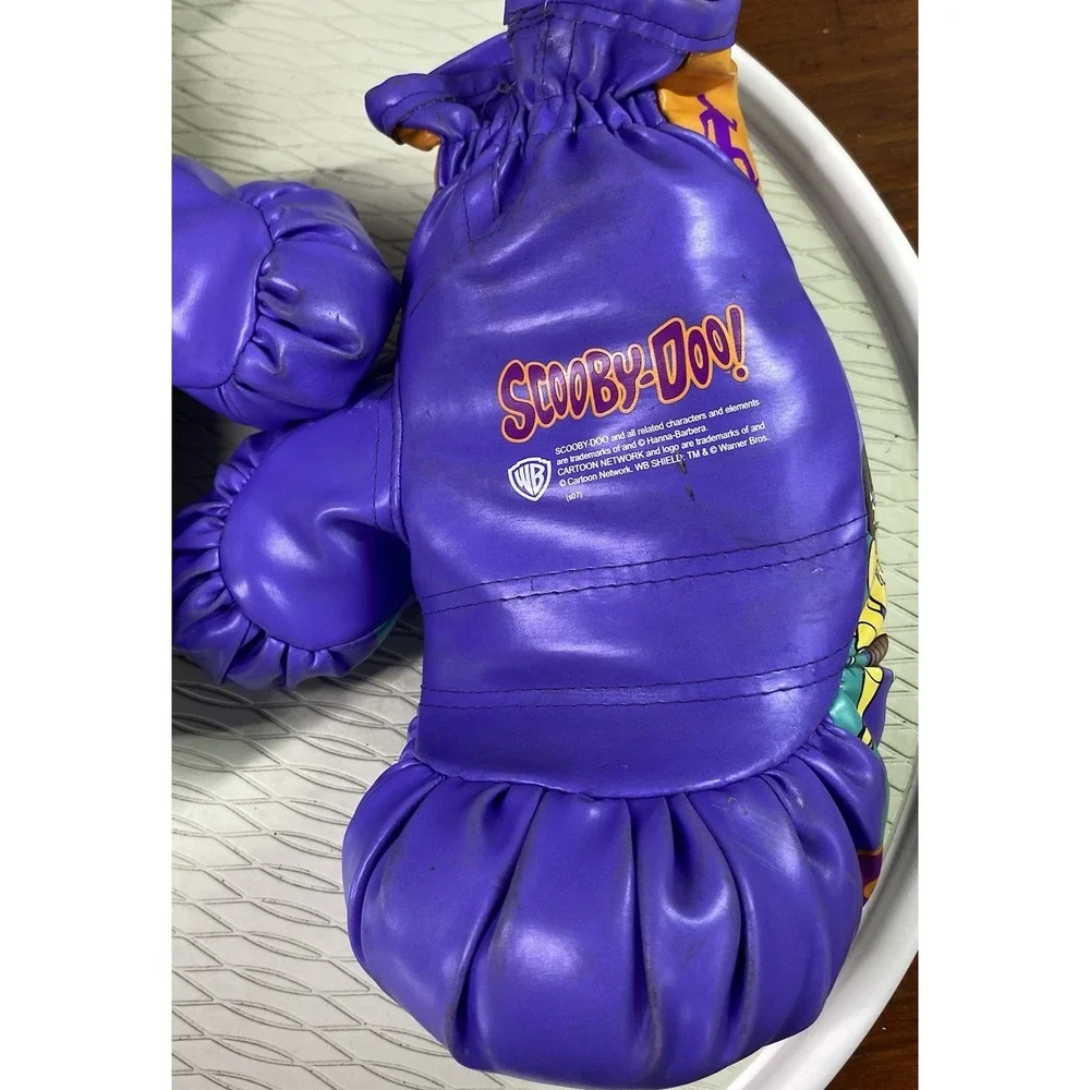 Warner Bros. RARE Scooby Doo Kids Boxing Gloves Cartoon‎ Network USED 13